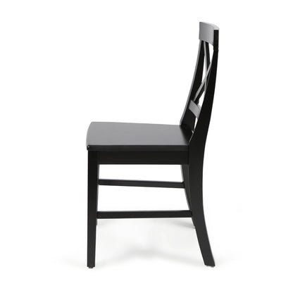 Farmhouse Acacia Dining Chairs Set of 2