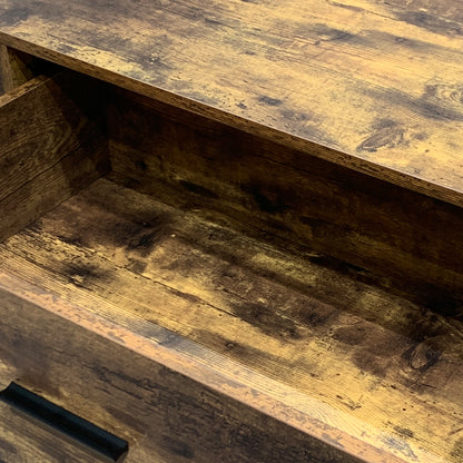 Industrial 6-Drawer Dresser with Steel Frame
