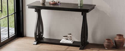 Rustic Console Table Black
