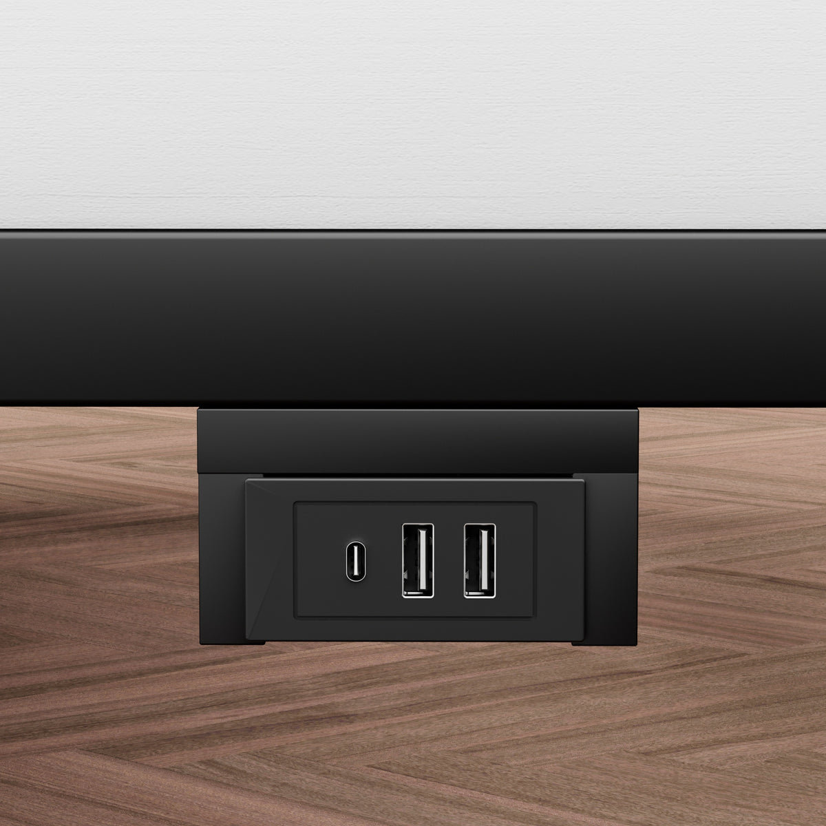 Floating Platform Bed Frame with LED Headboard