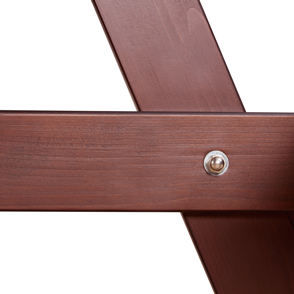 6-Person Circular Picnic Table – Brown Finish