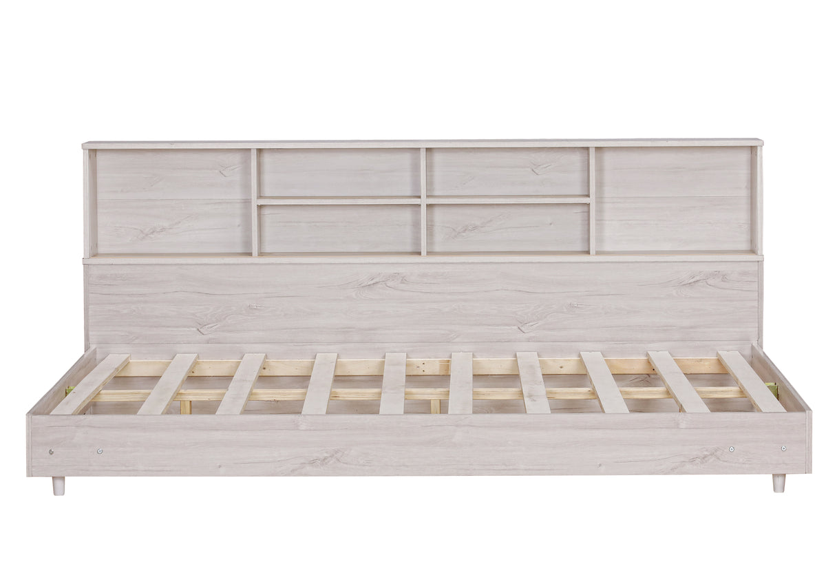 Full Daybed Frame with Bookcases Oak