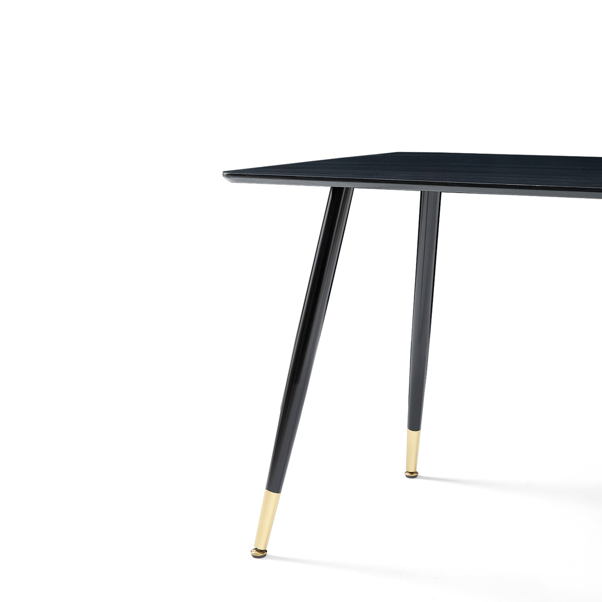 Modern Black MDF Kitchen Dining Table