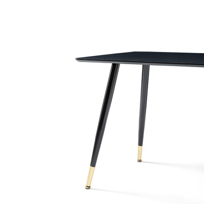 Modern Black MDF Kitchen Dining Table