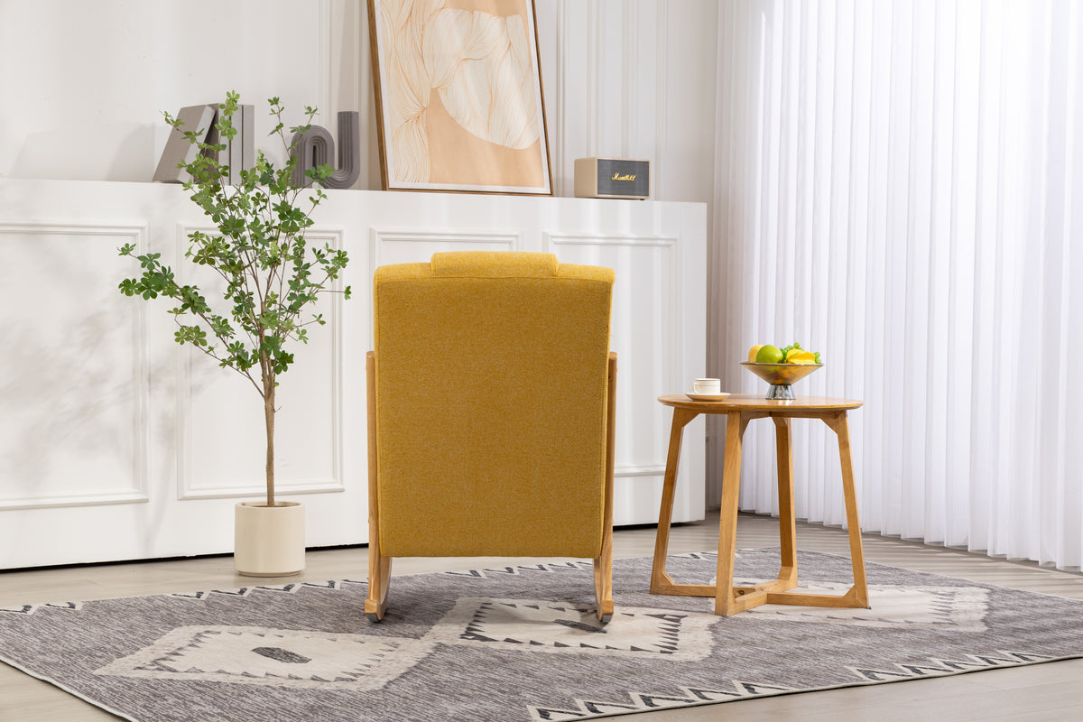 Upholstered Rocking Chair Gray