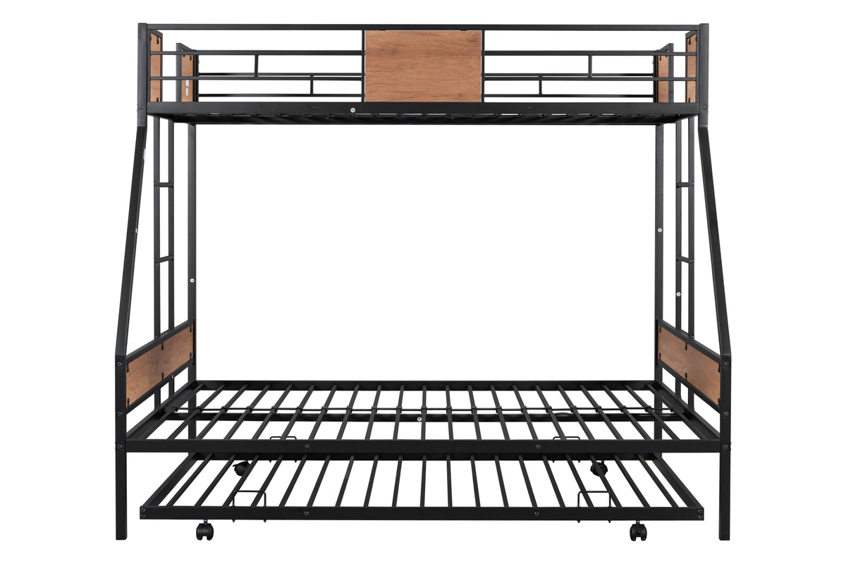 Metal Twin over Full Bunk Bed White