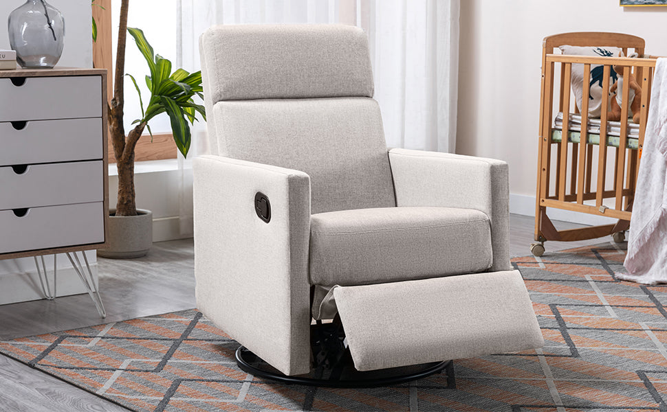 Upholstered Rocker Chair Tan