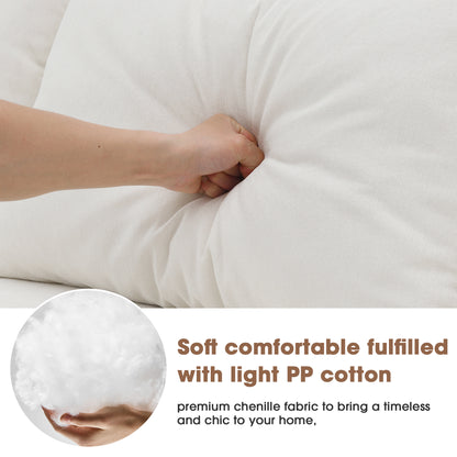 Modular Sectional Sofa – White Linen