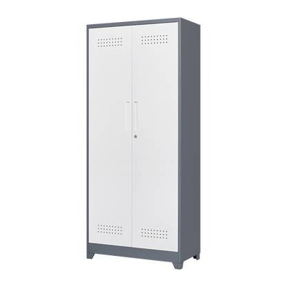 Industrial Metal Storage Cabinet with Lockable Doors