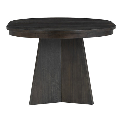 Retro Dining Set (5 pcs) – Espresso Finish