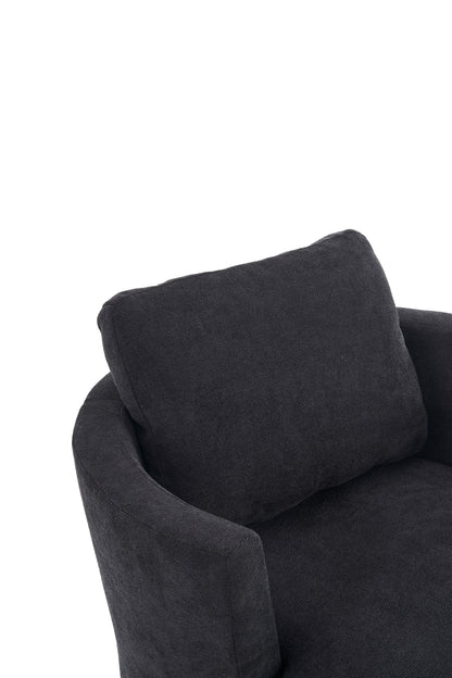 Rotating Club Chair Black