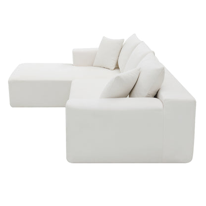 Modular Sectional Sofa – White Linen