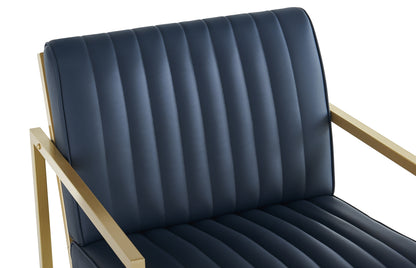 Modern PU Leather Dining Chair Black