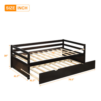 Espresso Twin Daybed with Trundle