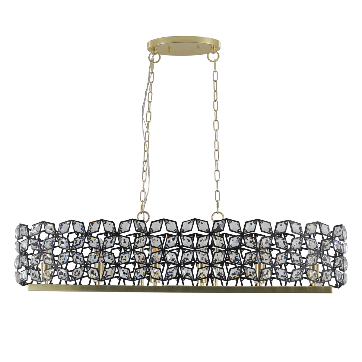 Champagne Gold Crystal Chandelier