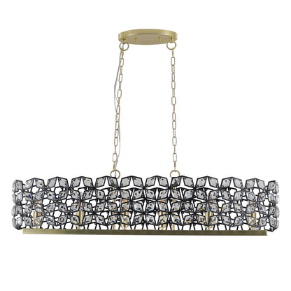 Champagne Gold Crystal Chandelier