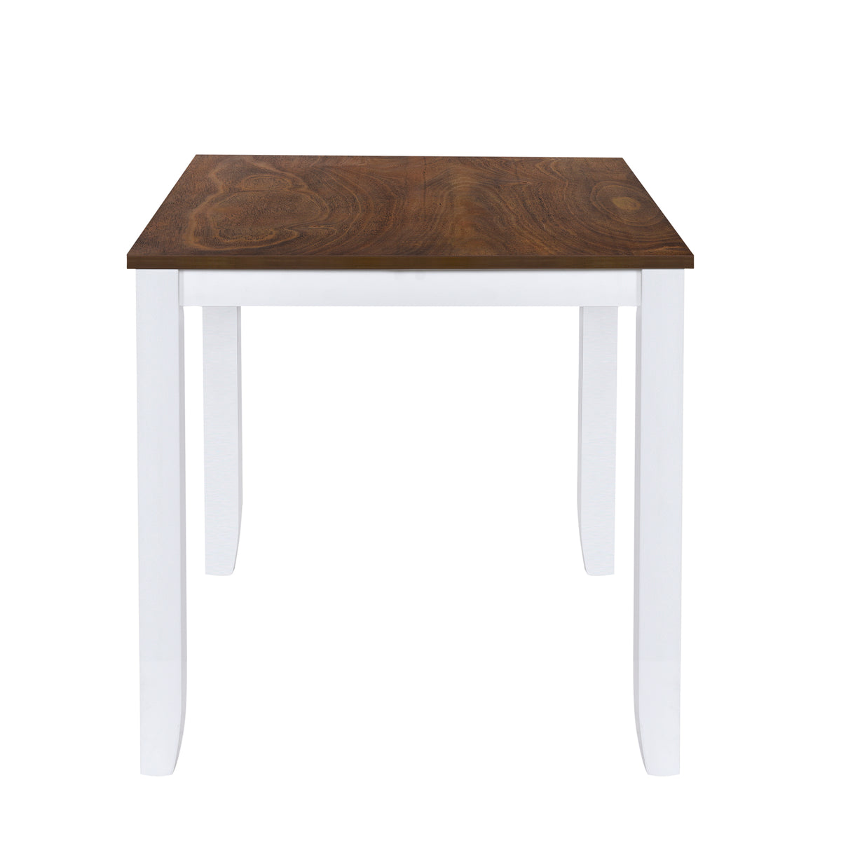 Rustic 5-Piece Dining Set with X-Back Chairs