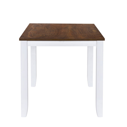 Rustic 5-Piece Dining Set with X-Back Chairs