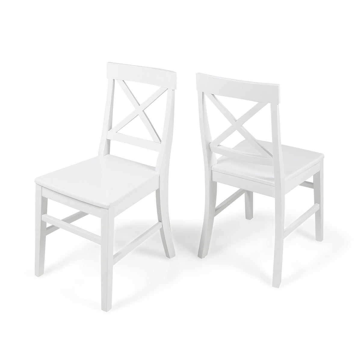 Roshan Farmhouse Dining Chairs Set of 2 White