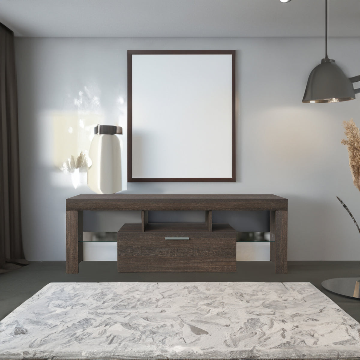 Modern TV Stand with LED Lighting