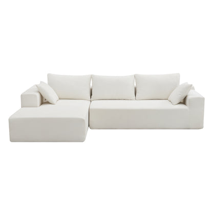 Modular Sectional Sofa – White Linen
