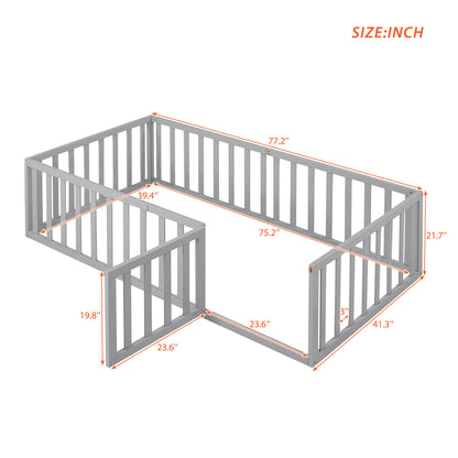 Twin Wood Daybed Gray