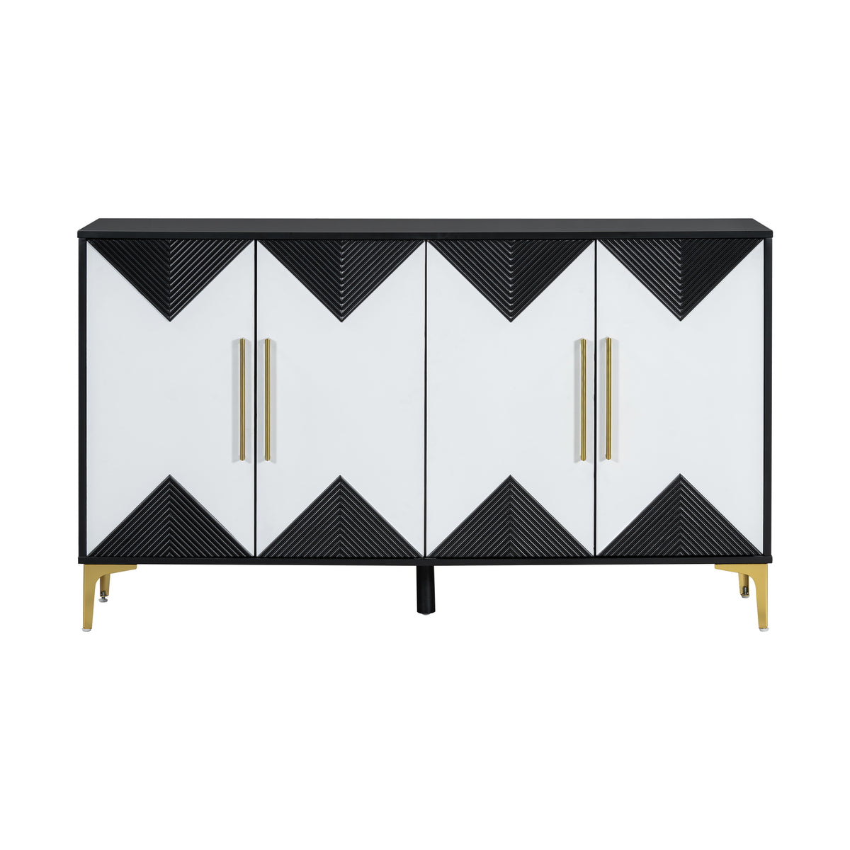 U-Style Four-Door Cabinet Taupe