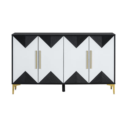 U-Style Four-Door Cabinet Taupe