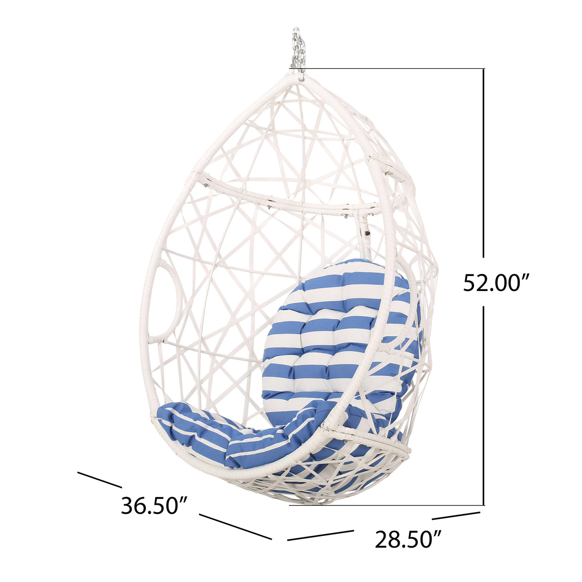 Marlin Hanging Egg Chair – Natural Rattan