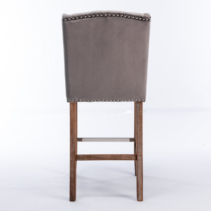 A&A Upholstered Bar Stools Set of 2
