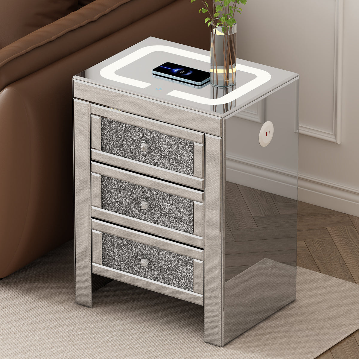 Silver Mirror Coffee Table