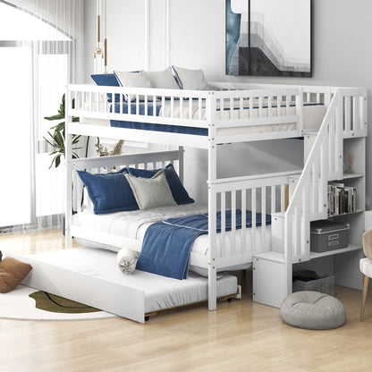 Full Over Full Bunk Bed White