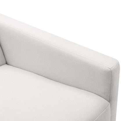 Beige Modern Upholstered Rocker Recliner Chair