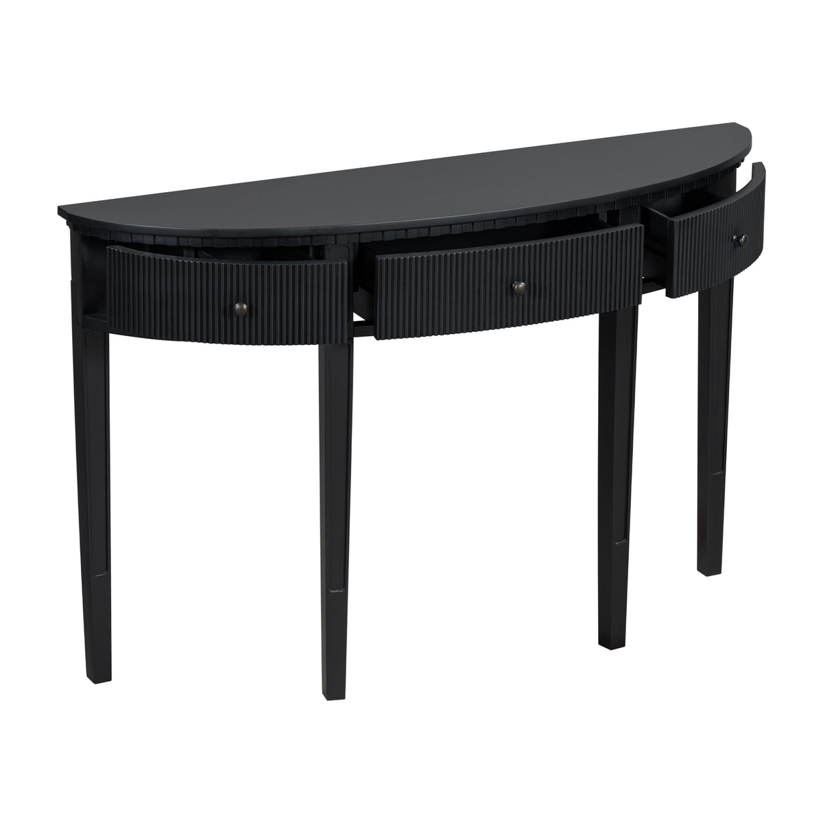 U-Style Vertical Pine Console Table