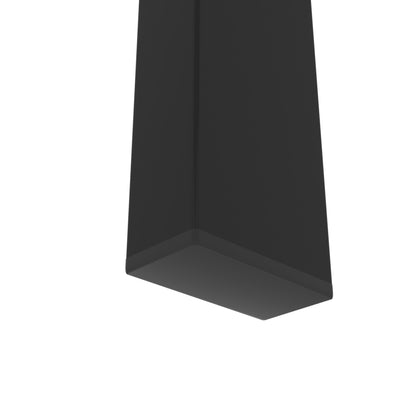 Two-Layer Glass Tea Table – Black Finish