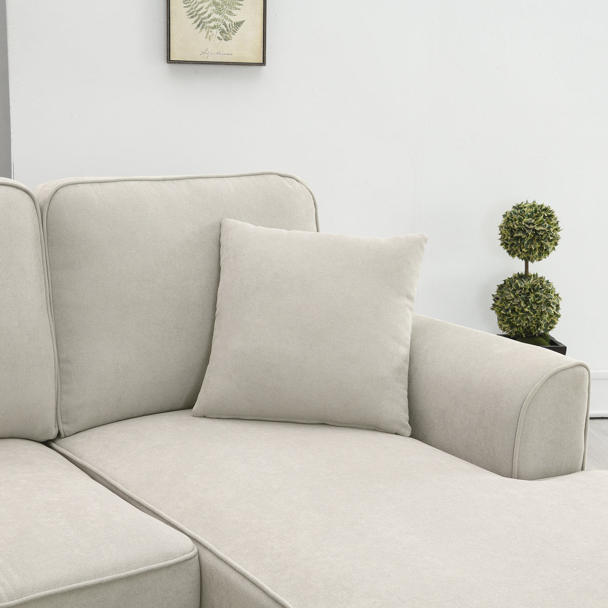 Modern Fabric Sectional Sofa – 7-Seater