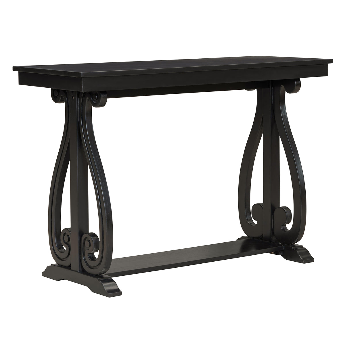 Rustic Console Table Black