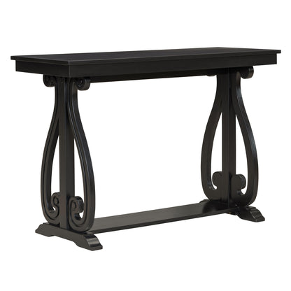 Rustic Console Table Black