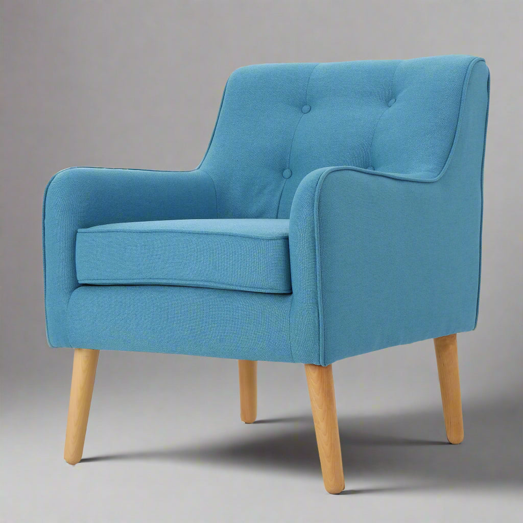 Teal Upholstered Accent Chair