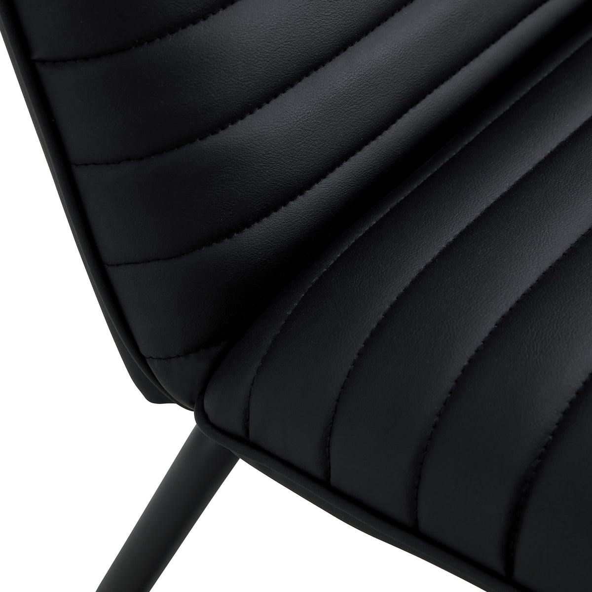 Black Armless Lounge Chair – Black Legs
