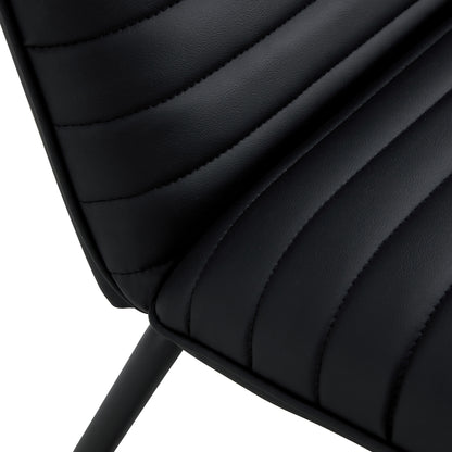 Black Armless Lounge Chair – Black Legs