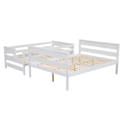 Twin over Full Bunk Bed White