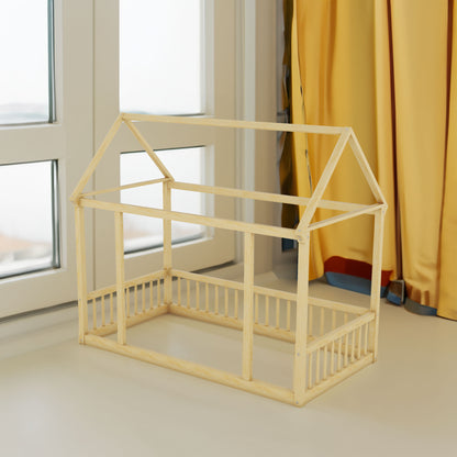 Twin Floor Bed Natural