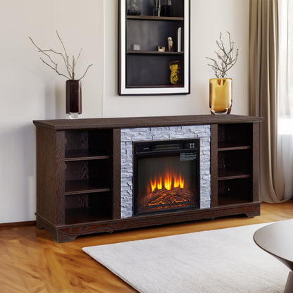 Cherry Wood Media Console – 18”
