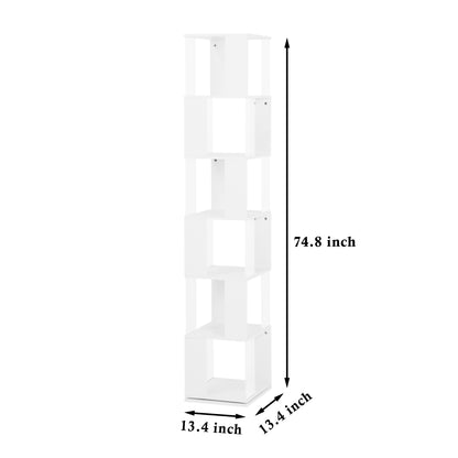 Rotating Acrylic Bookshelf Organizer