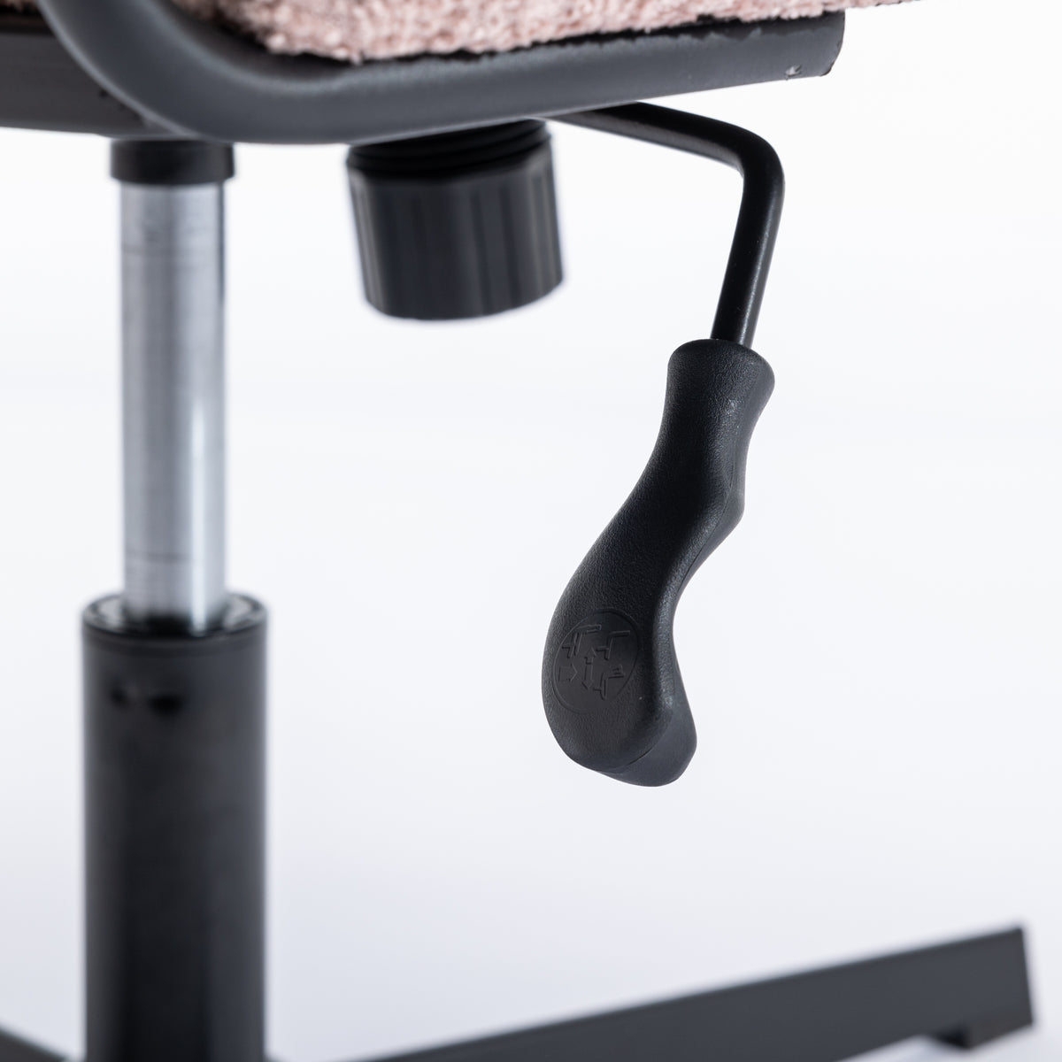 Armless Office Chair – Blush Pink