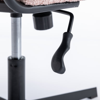 Armless Office Chair – Blush Pink