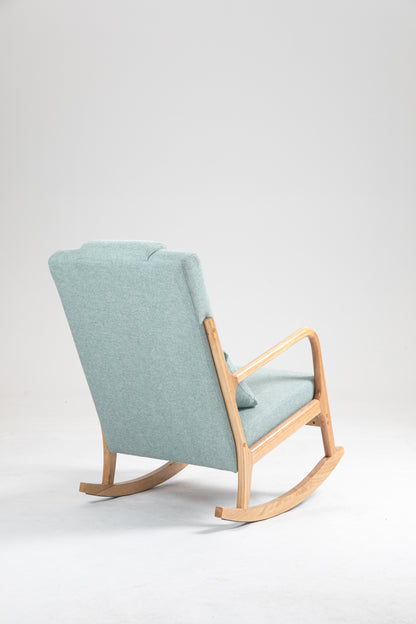 Upholstered Rocking Chair Brown