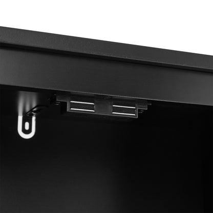 Black Bathroom Storage Cabinet with Drawers