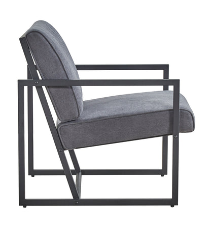Grey Steel Armchair – Modern Dining